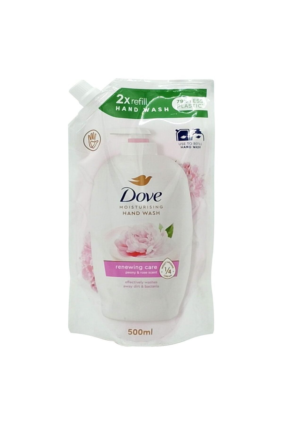Liquid Soap, Dove, Refill 500 ml Peony and Rose Scent