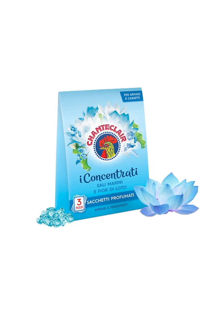 Chanteclair Săculeți Parfumați pentru Dulap și Sertare, Sare de Mare și Lotus, 3 Bucăți - Import Italia