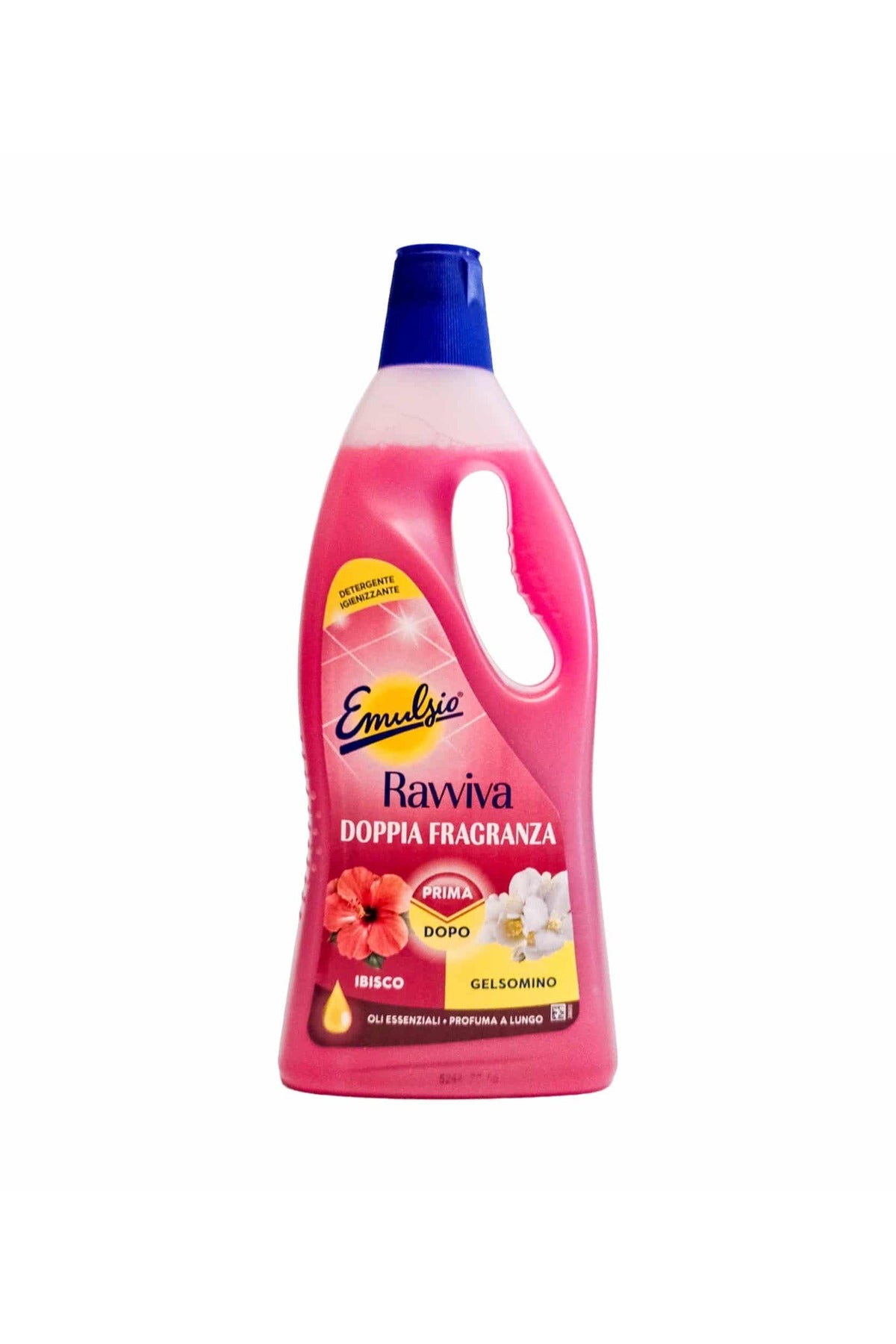 Emulsio Ravviva Detergent Igienizant pentru Pardoseli cu Dublă Fragranță Import Italia, Hibiscus și Iasomie, 750 ml