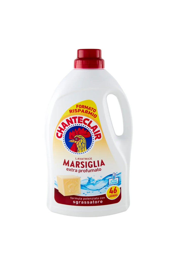 Chanteclair Detergent Lichid pentru Rufe cu Degresant și Săpun de Marsilia Import Italia, 46 Spălări, 2070 ml