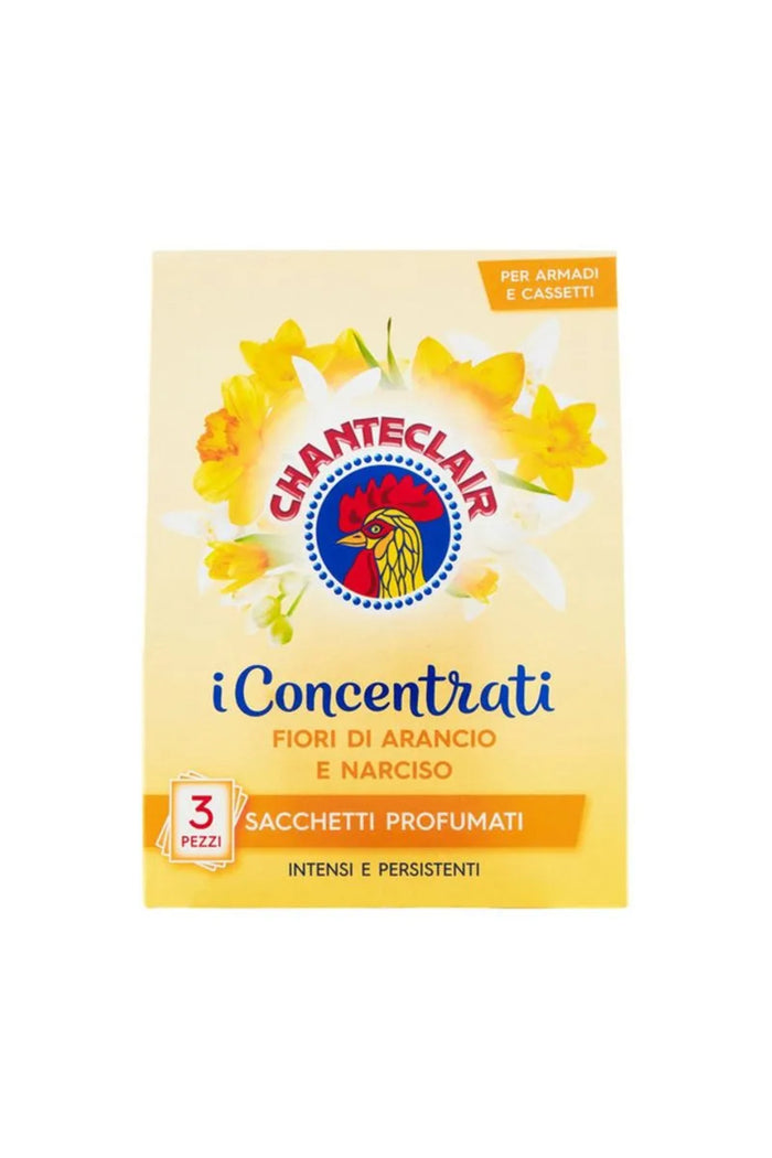 Chanteclair Fiori di Arancio e Narciso Pliculețe Parfumate pentru Dulap și Sertare, Import Italia, 3 Bucăți