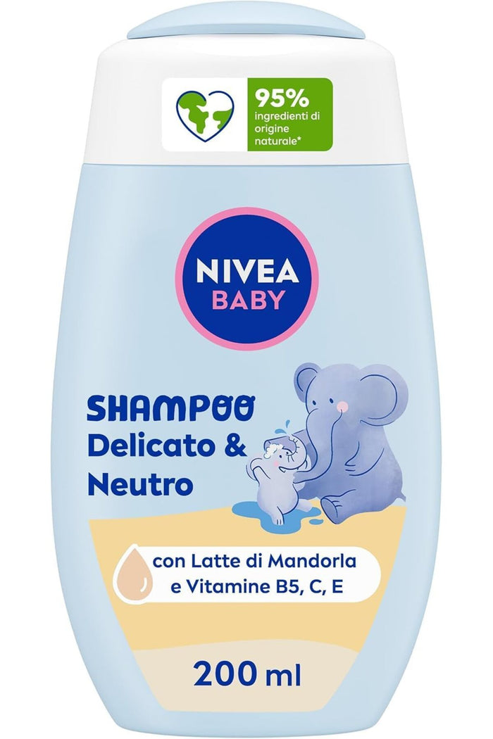 Șampon pentru Copii 200 ml – Șampon Delicat Fără Sulfați, Descurcă Părul și Îngrijește Nodurile, Protecție Delicată, Importat din Italia