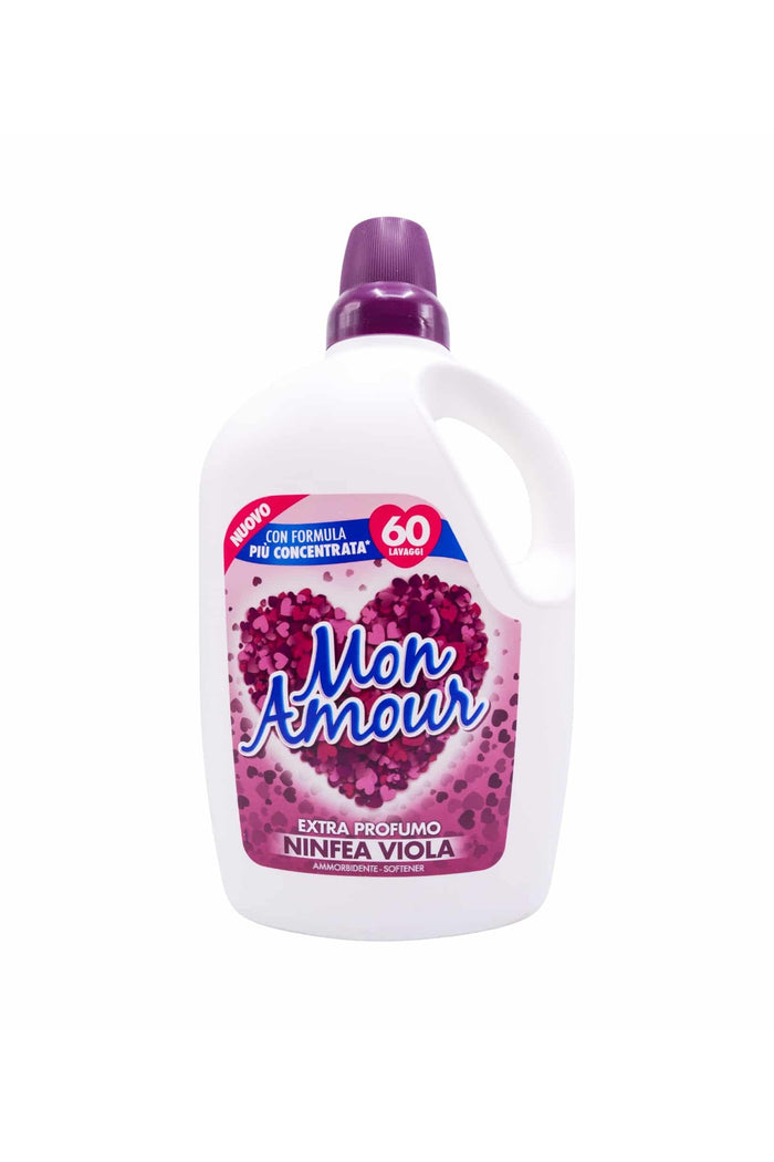 Mon Amour Balsam Rufe Import Italia, Nufăr Violet, 3L, 60 Spălări, Parfum Floral Persistent