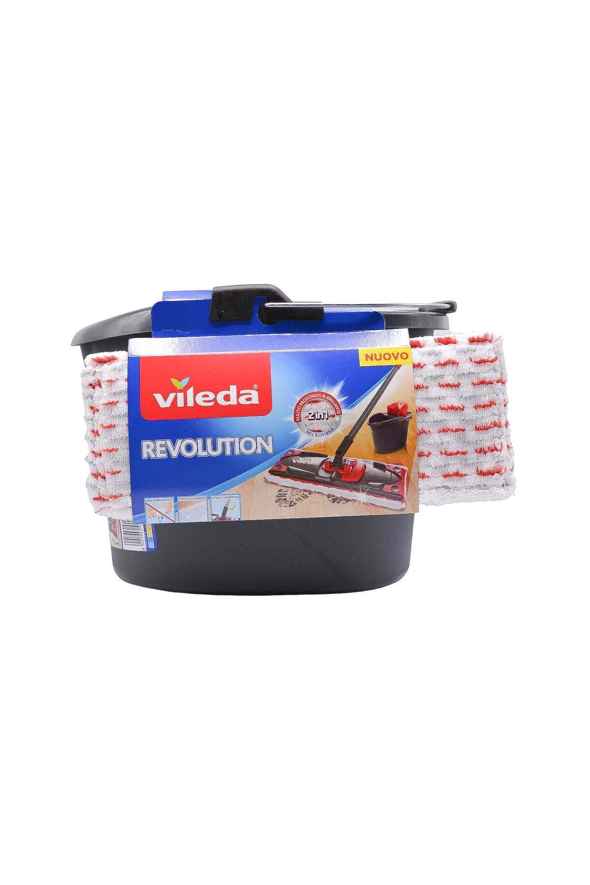 Set Mop Super Revolution, 3 Piese, cu Stoarcator, Microfibra