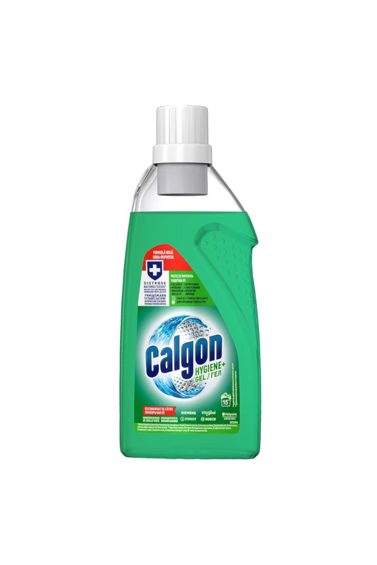 Solutie Gel Anticalcar cu Rol Hygiene+, 15 Spalari, 750 ml