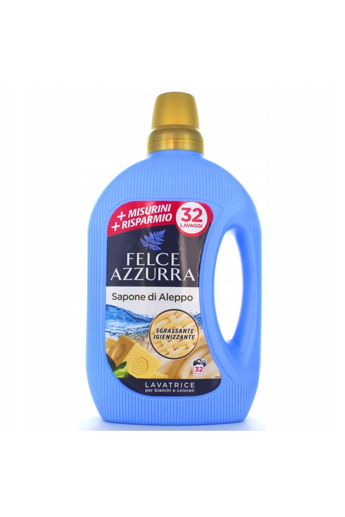 Detergent Lichid pentru Rufe cu Săpun de Alep, Albe și Colorate, 32 Spălări, 1595 ml