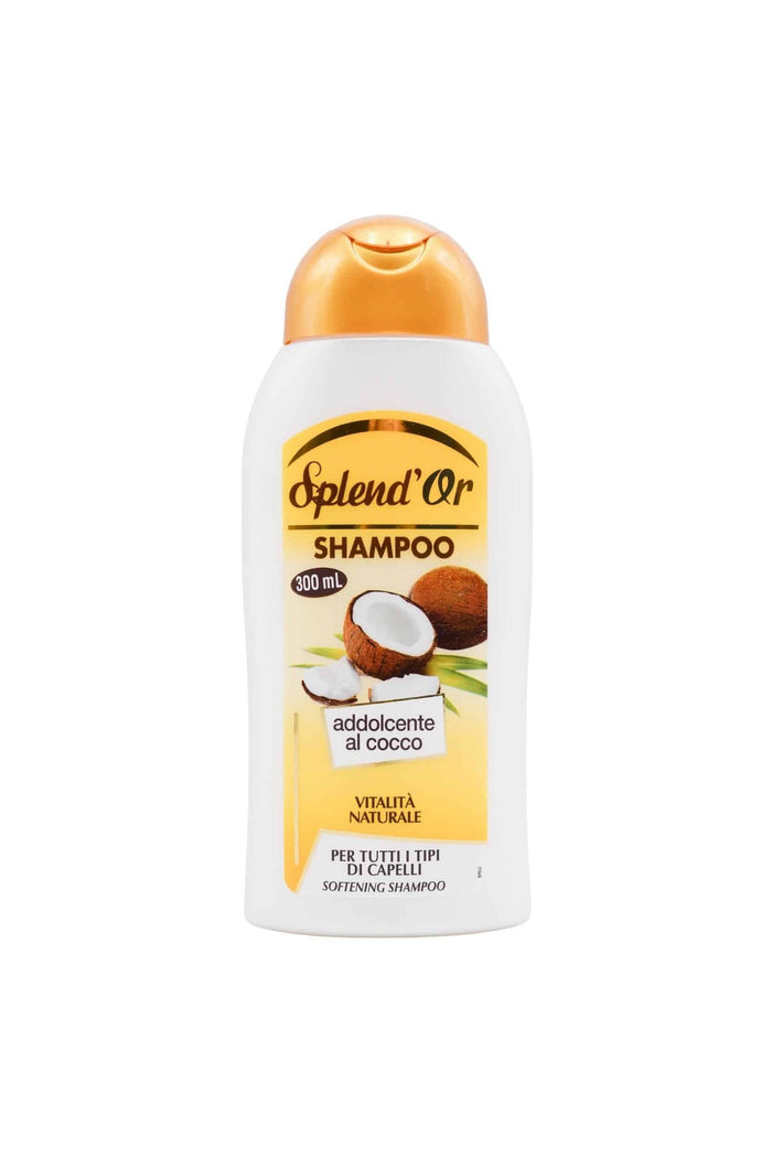 Splend'Or Shampoo Cocco 300 ml – Sampon pentru toate tipurile de Păr, Parfum de Cocos, Import Italia