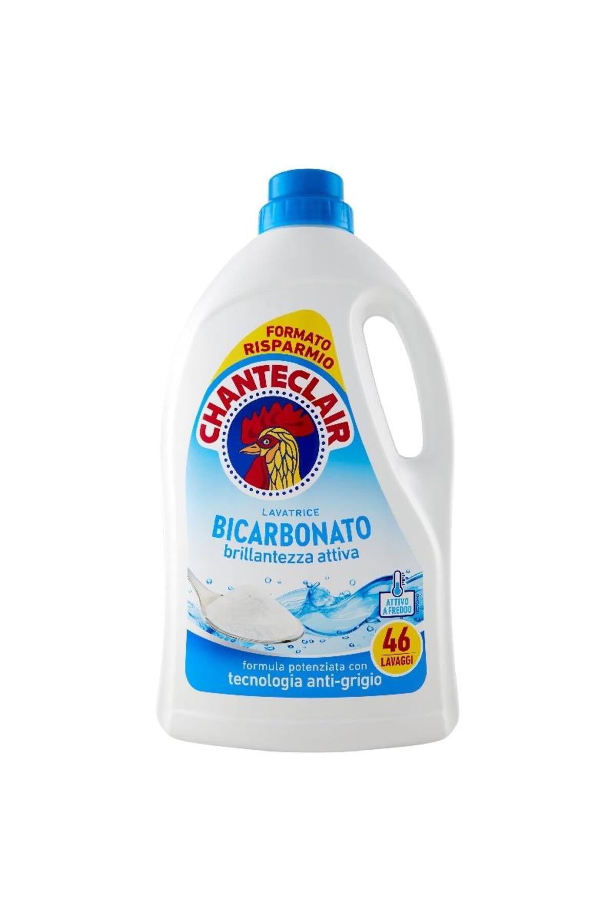 Chanteclair Detergent Lichid pentru Rufe cu Bicarbonat și Tehnologie Anti-Gri Import Italia, 46 Spălări, 2070 ml