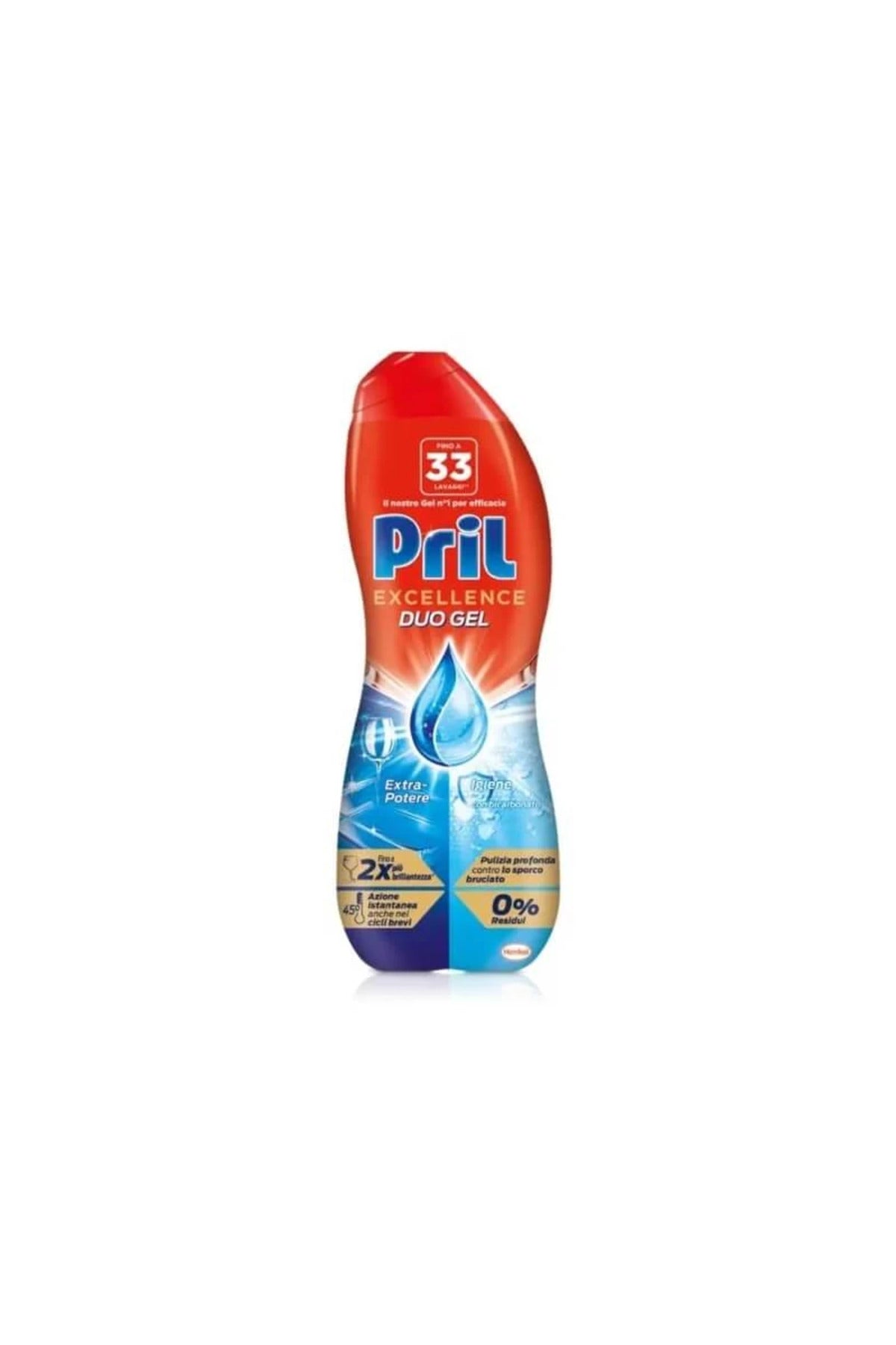Gel pentru Mașina de Spălat Vase Duo Gel Igienă cu Bicarbonat 540 ml (30 Spălări) – Import Italia