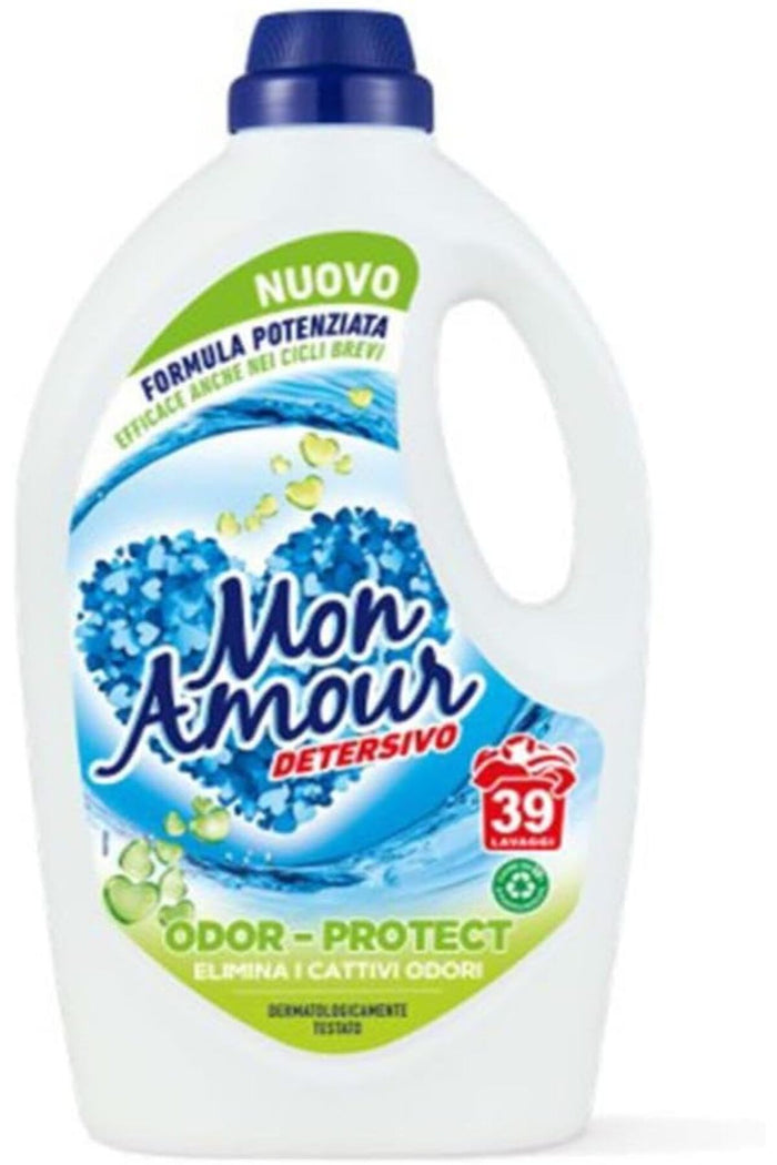 Mon Amour Detergent Rufe Lichid Odor Protect 1560 ml – 39 Spălări | Import Italia