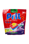 Pastile pentru Mașina de Spălat Vase Pril Tutto in 1 Extra Limone & Lime 24 Tablete – Import Italia