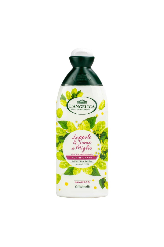 L'Angelica Officinalis Șampon Fortifiant cu Hamei și Semințe de Mei Import Italia, pentru Uz Frecvent, 250 ml