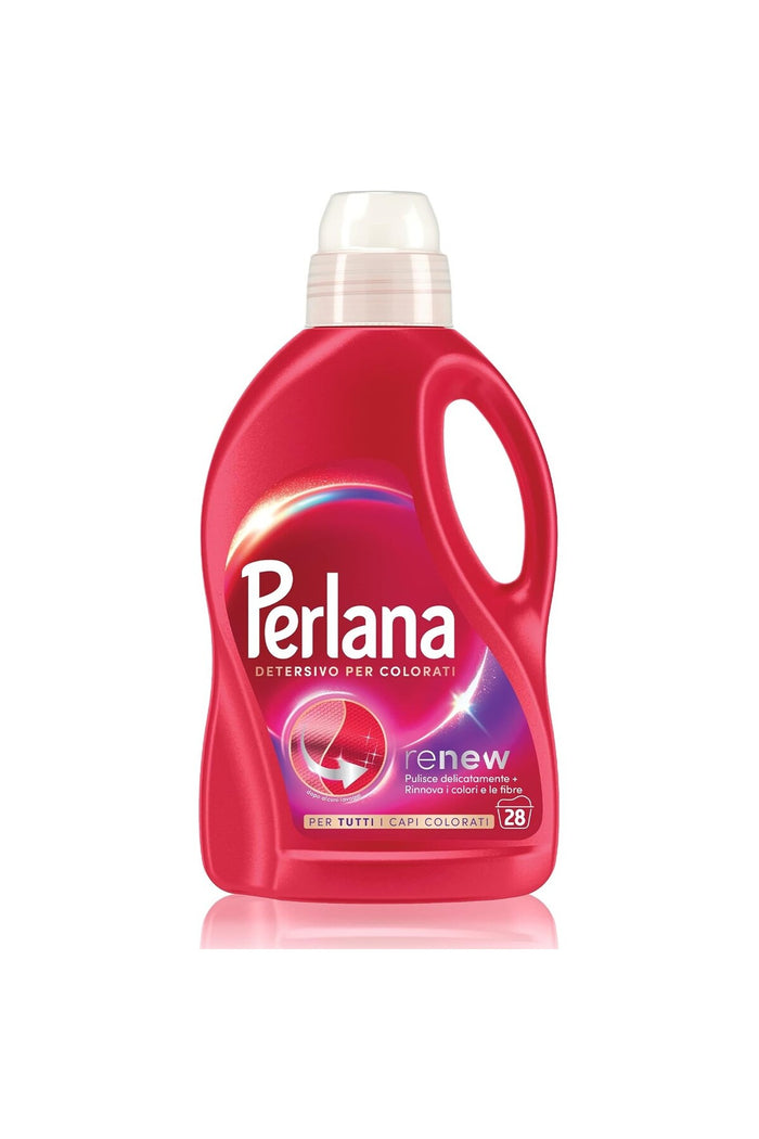 Perlana Detergent Lichid pentru Rufe Colorate cu Tehnologie , 28 Spălări, 1400 ml