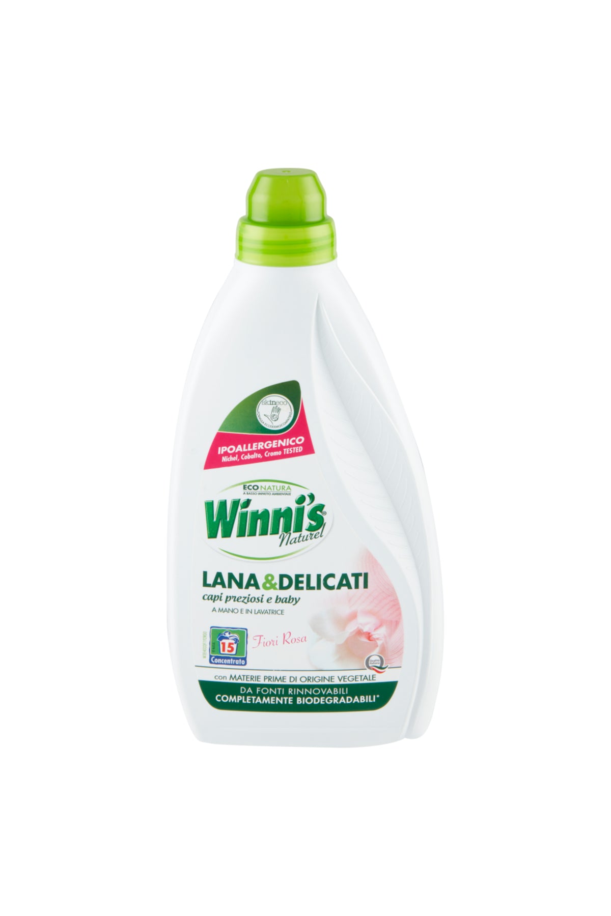 Winni's Detergent Lichid pentru Lână și Haine Delicate Import Italia, 750 ml, 15 Spălări