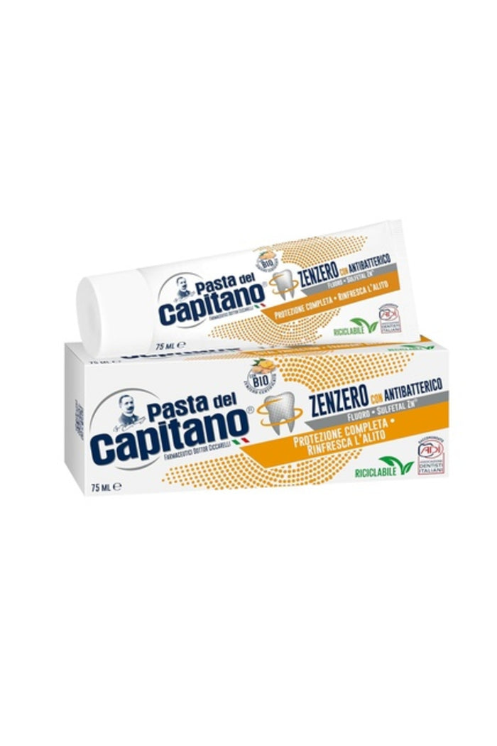Pastă de dinți, Pasta del Capitano, Bio Ginger, acțiune antibacteriană, 75 ml