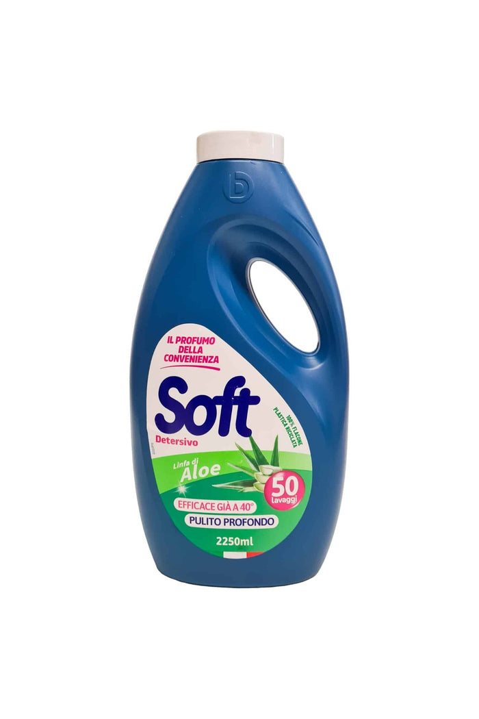 Soft Detergent Lichid pentru Rufe cu Aloe Vera Import Italia, 2,25 L, 50 Spălări