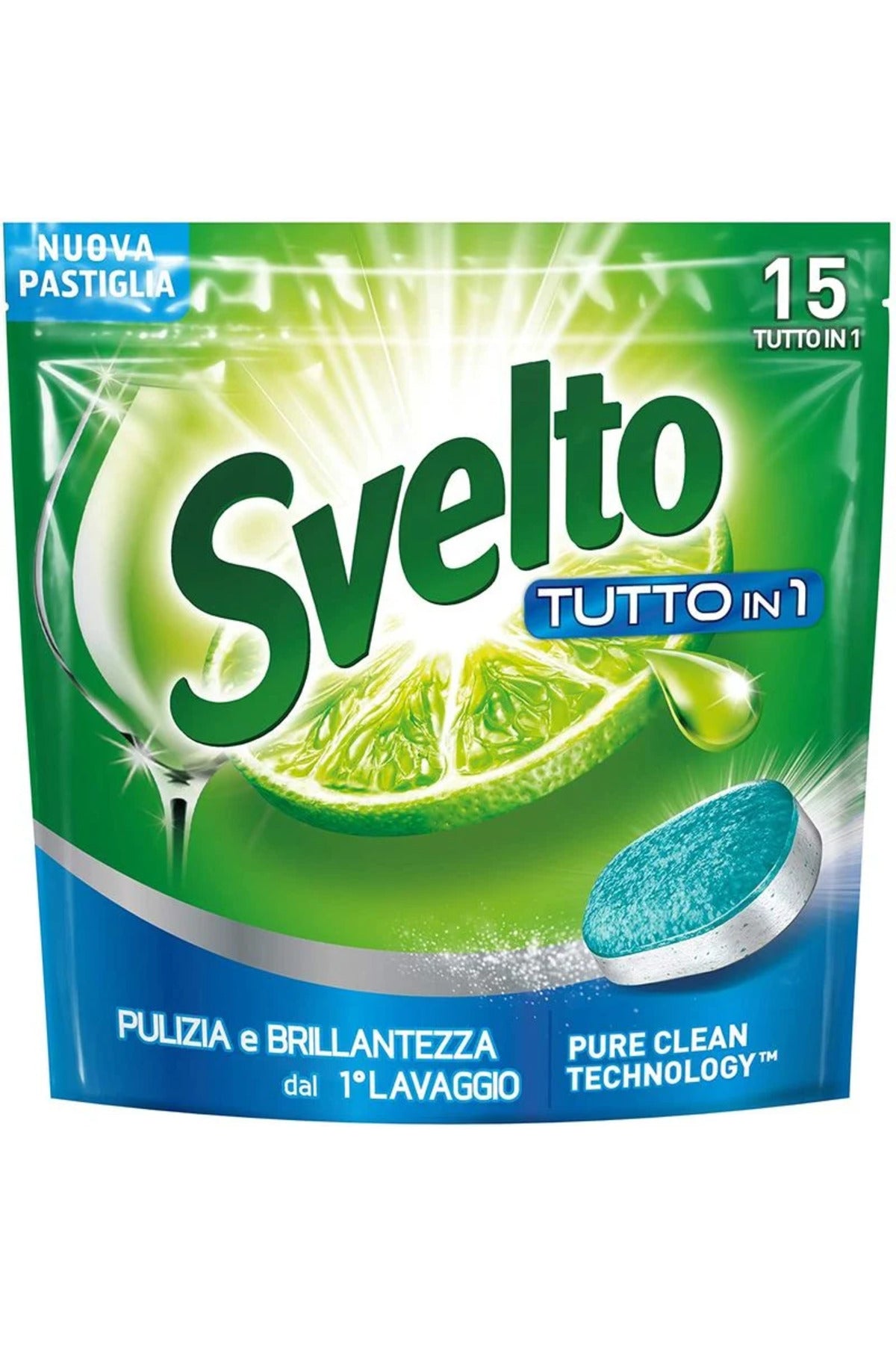 Tutto in 1 Tablete Masina de Spalat Vase Import Italia, 15 Buc, Fara Fosfati