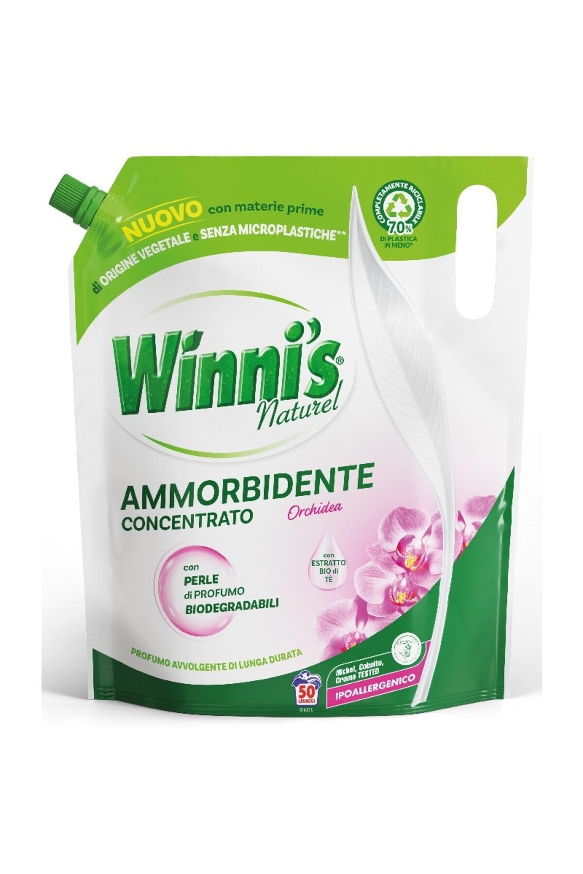 Winni's Balsam Rufe Import Italia, Ecoricarica Orchidea, 50 Spălări, Parfum Floral, Ambalaj Rezervă