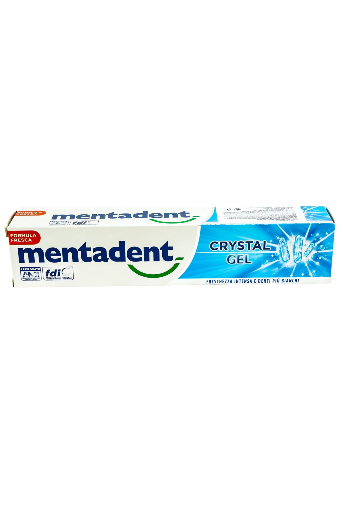 White System Crystal Gel Pastă de Dinți cu Efect de Albire și Fluor, 75 ml